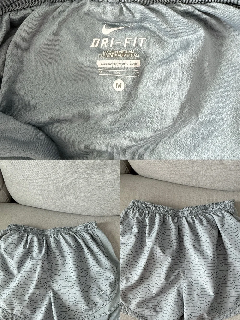 Nike Women’s Gray Dri-FIT Athletic Shorts
